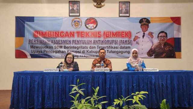 Perkuat Benteng Antikorupsi, Inspektorat Tulungagung Matangkan Asesmen PAKSI 2026