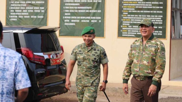 Dalam kunjungannya di Yon TP 339/Jaya Perkasa Menteri Pertahanan Beri Pesan Khusus